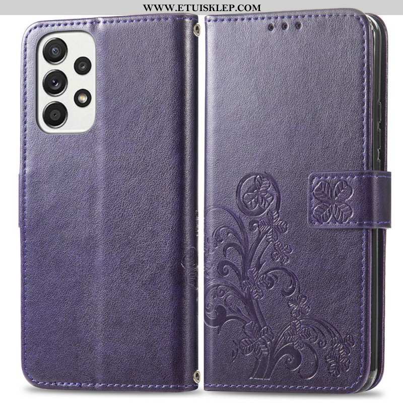 Etui Folio do Samsung Galaxy M53 5G Czterolistna Koniczyna